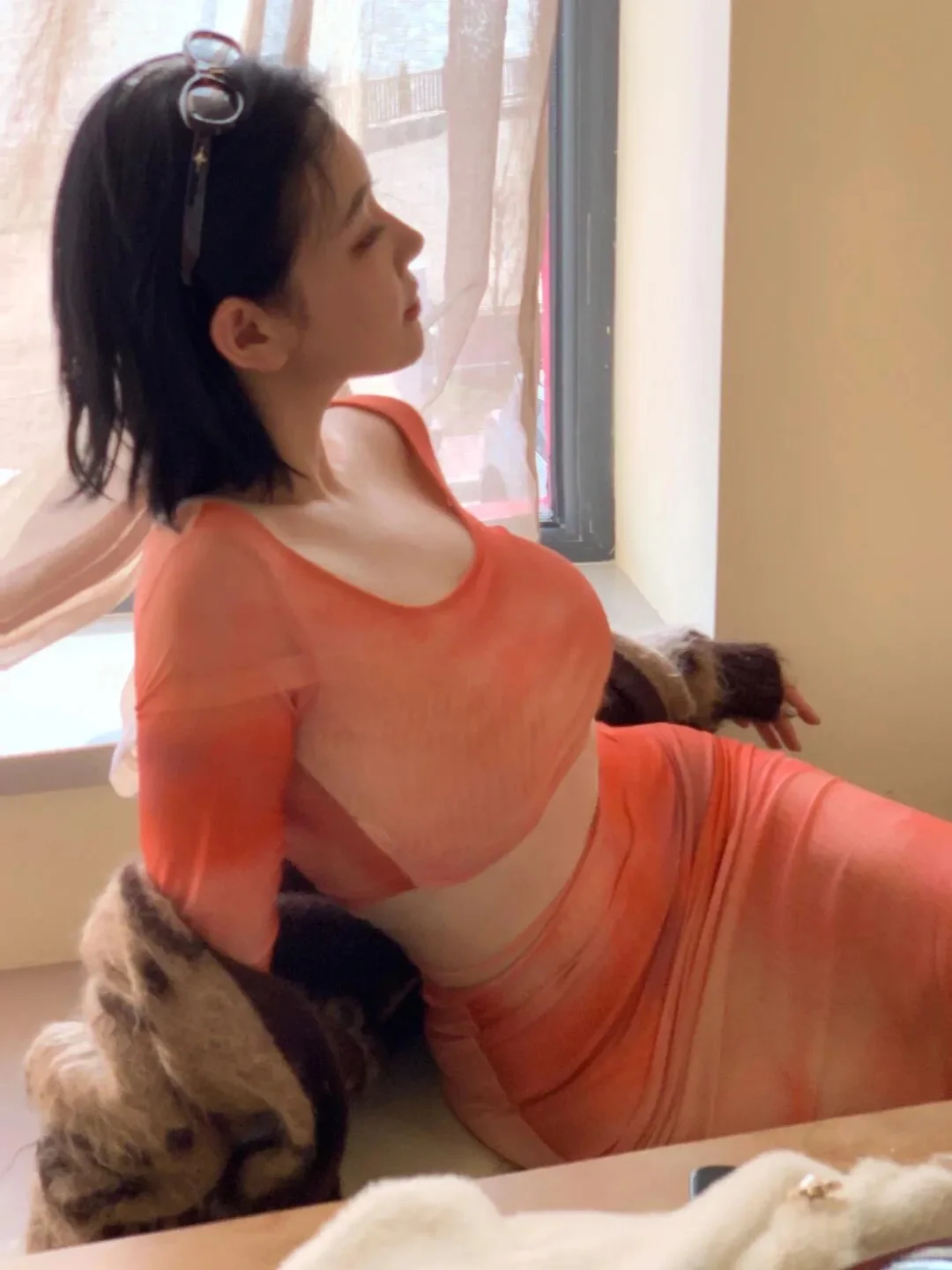 看到她，我真的馋了。