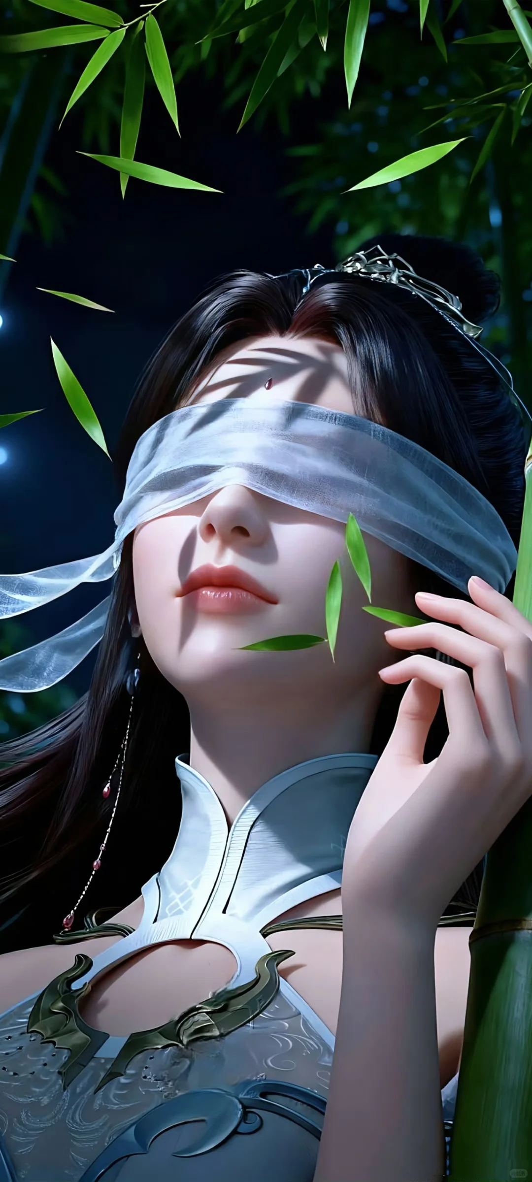 经典月婵美图—竹林里的仙女