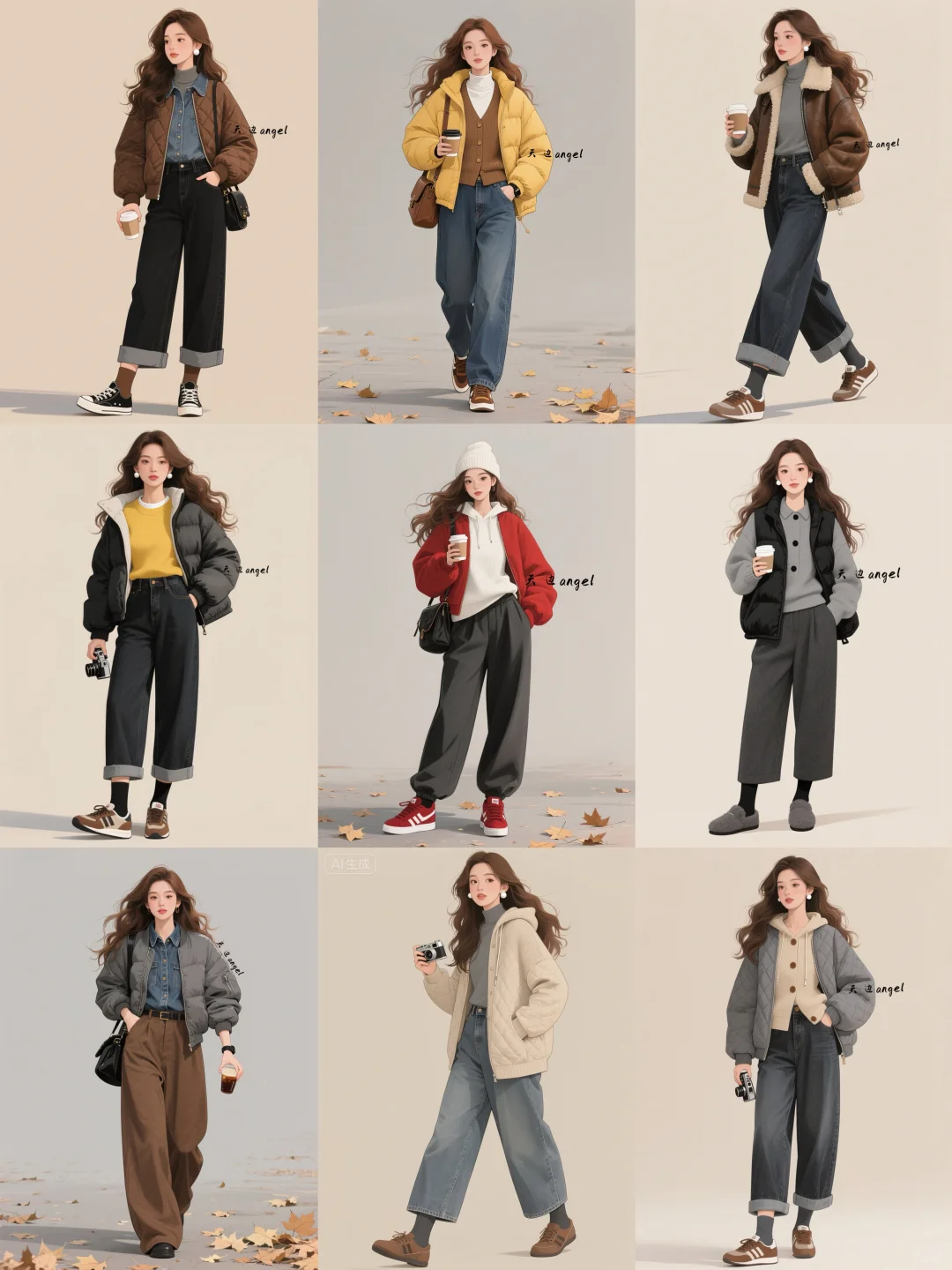 一周穿搭不重样|复古慵懒秋冬氛围感穿搭