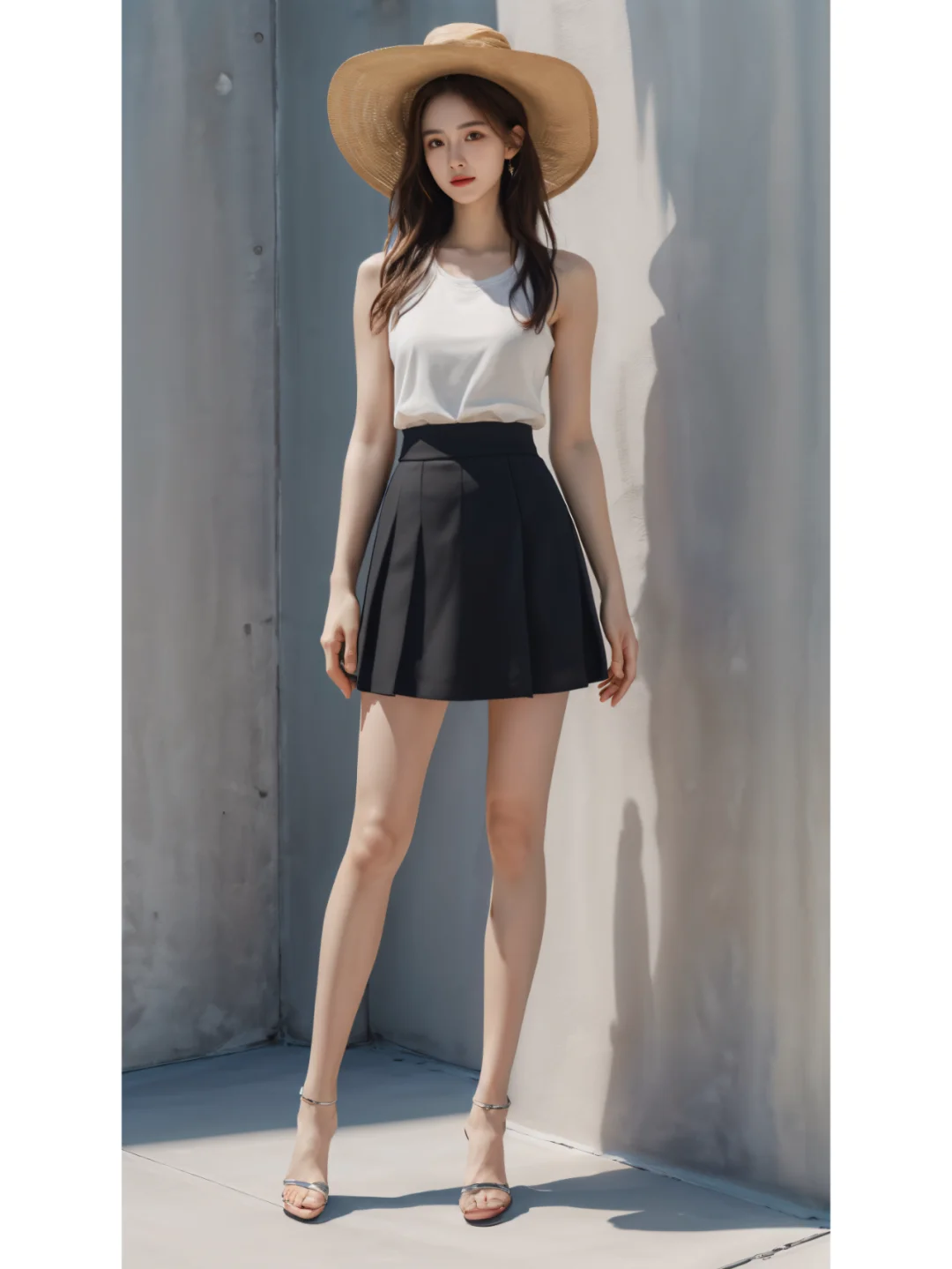 辣妹风穿搭｜高腰百褶裙成为潮流新宠！