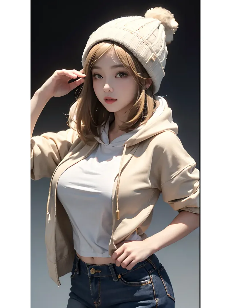AI 穿搭 秋天 帽衫