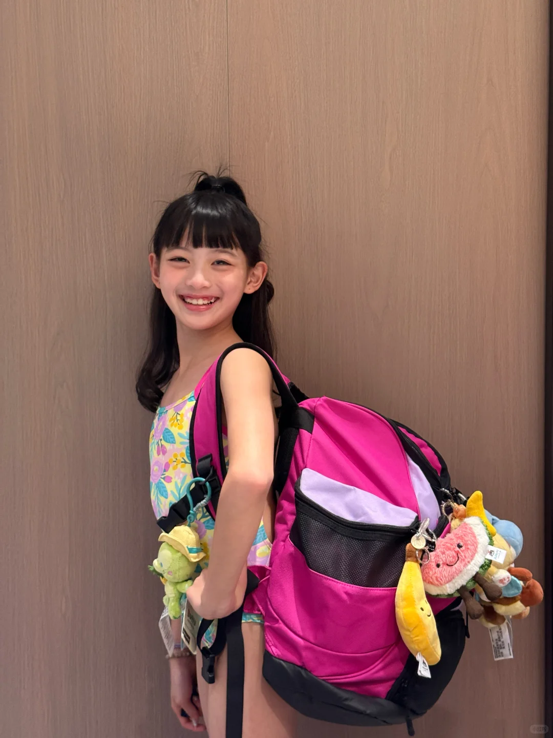 泳娃新泳衣的快乐～今天是花花女孩🏊‍♀️