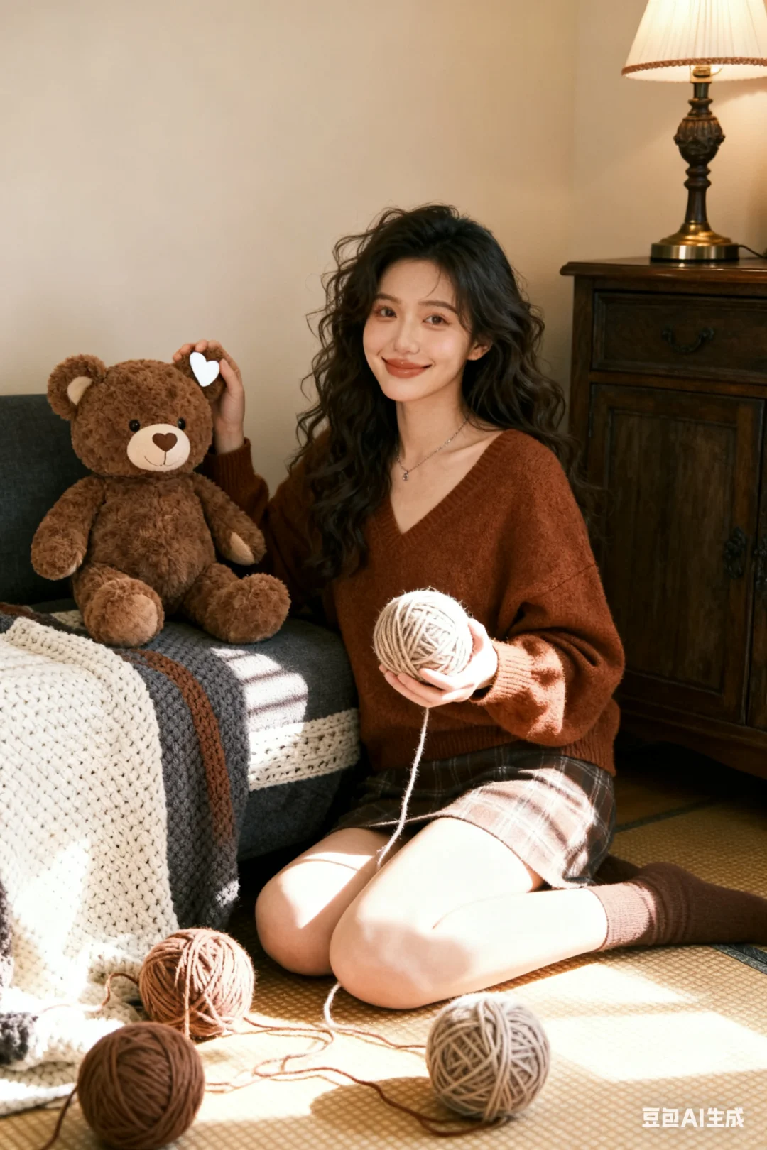 Ai写真●怎样0元生成居家氛围感韩系人像？