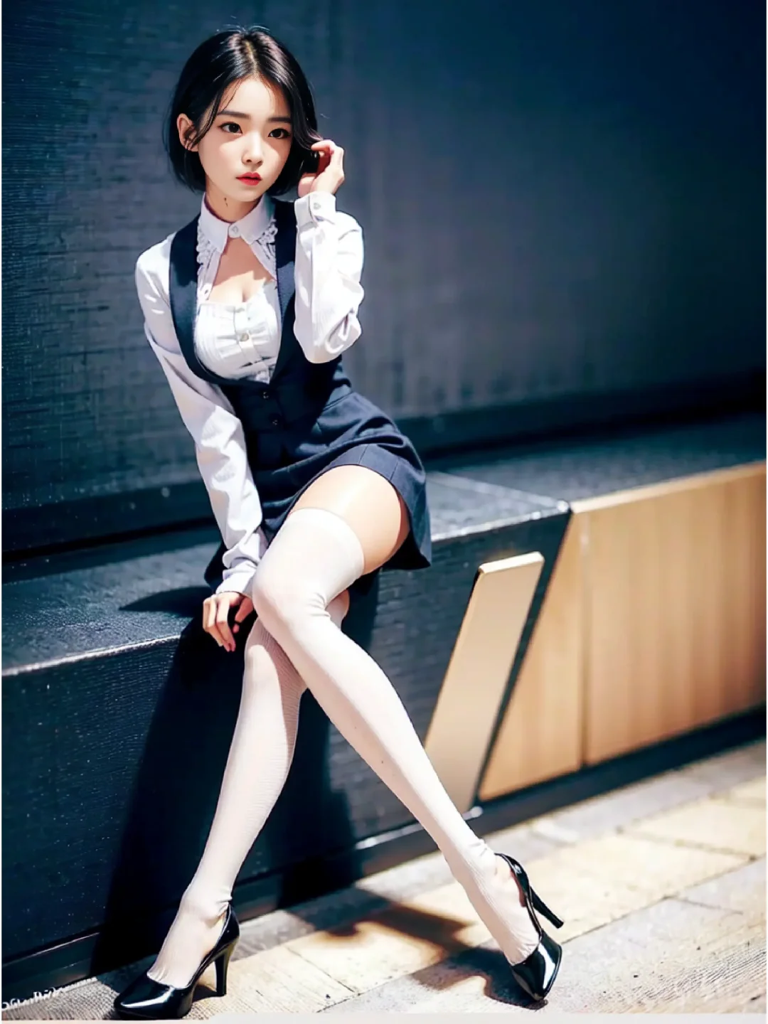 AI绘图|这算学院风还是OL风