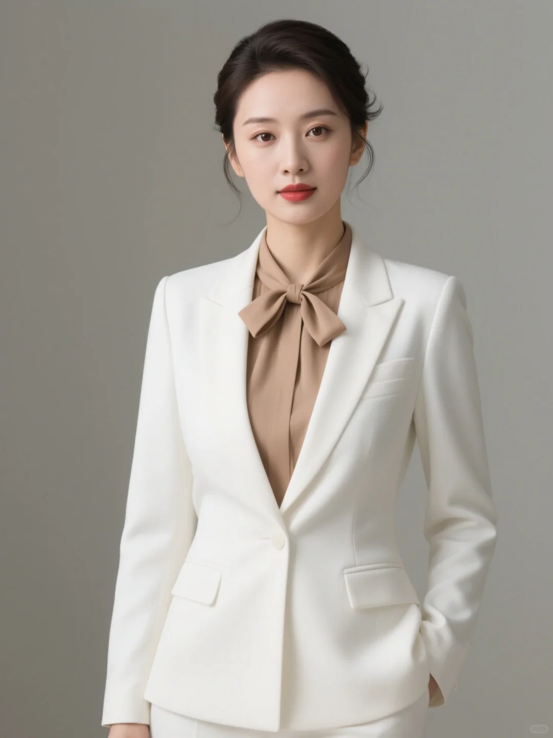 职业装西装形象照定制，极简高级感AI写真