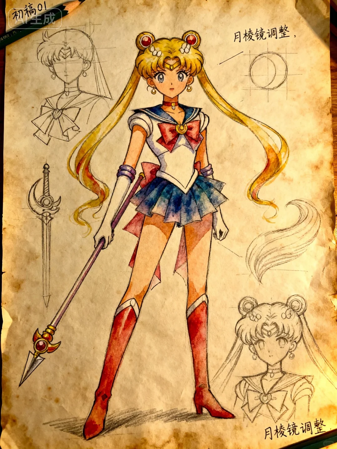 美少女战士原稿