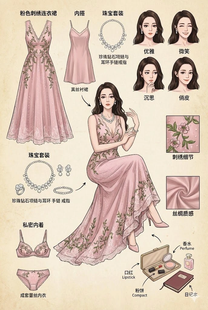 【AI画风穿搭模板泄露】女生最想要的“紫色元