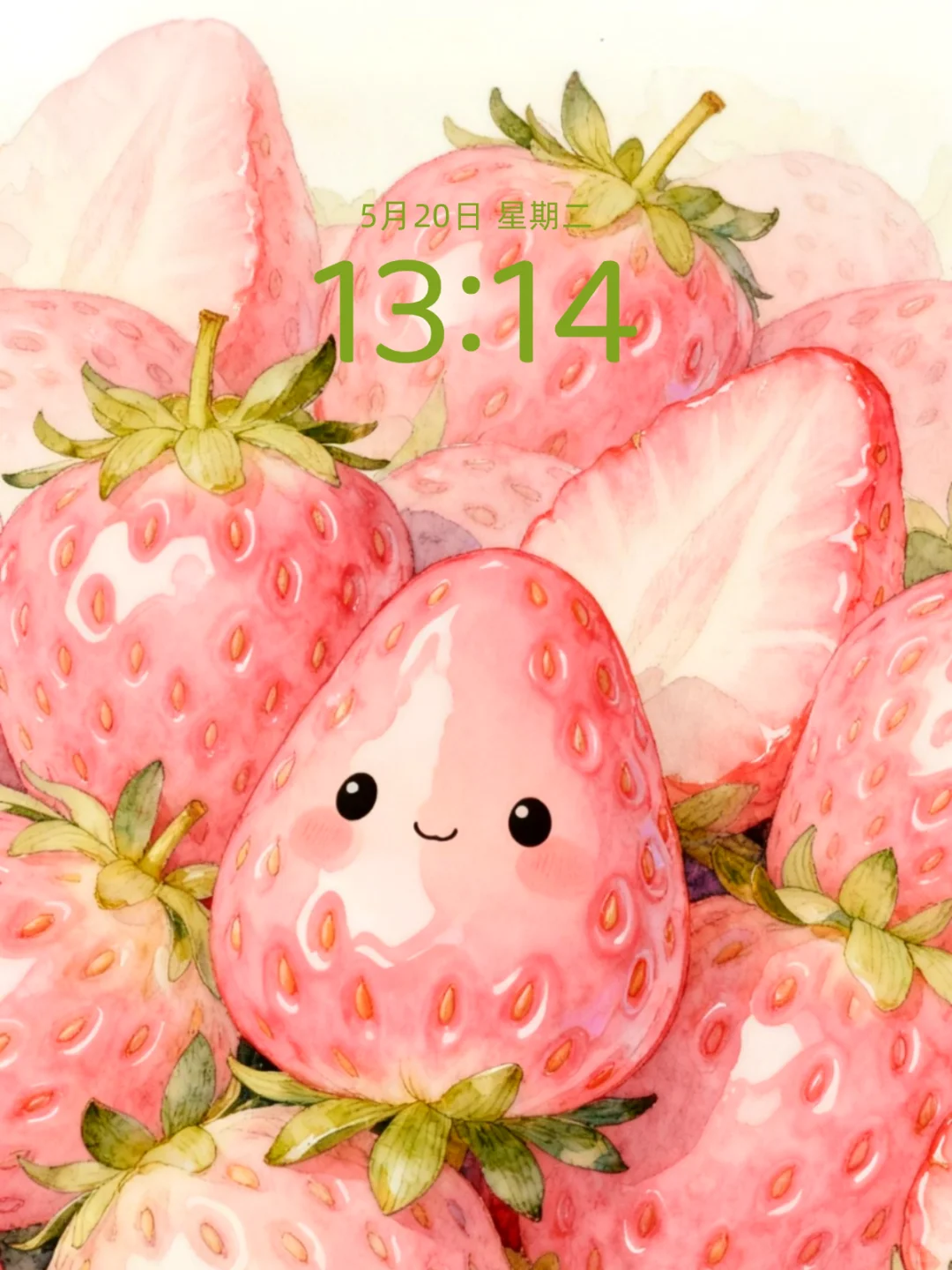 草莓🍓手机壁纸分享，可爱又治愈