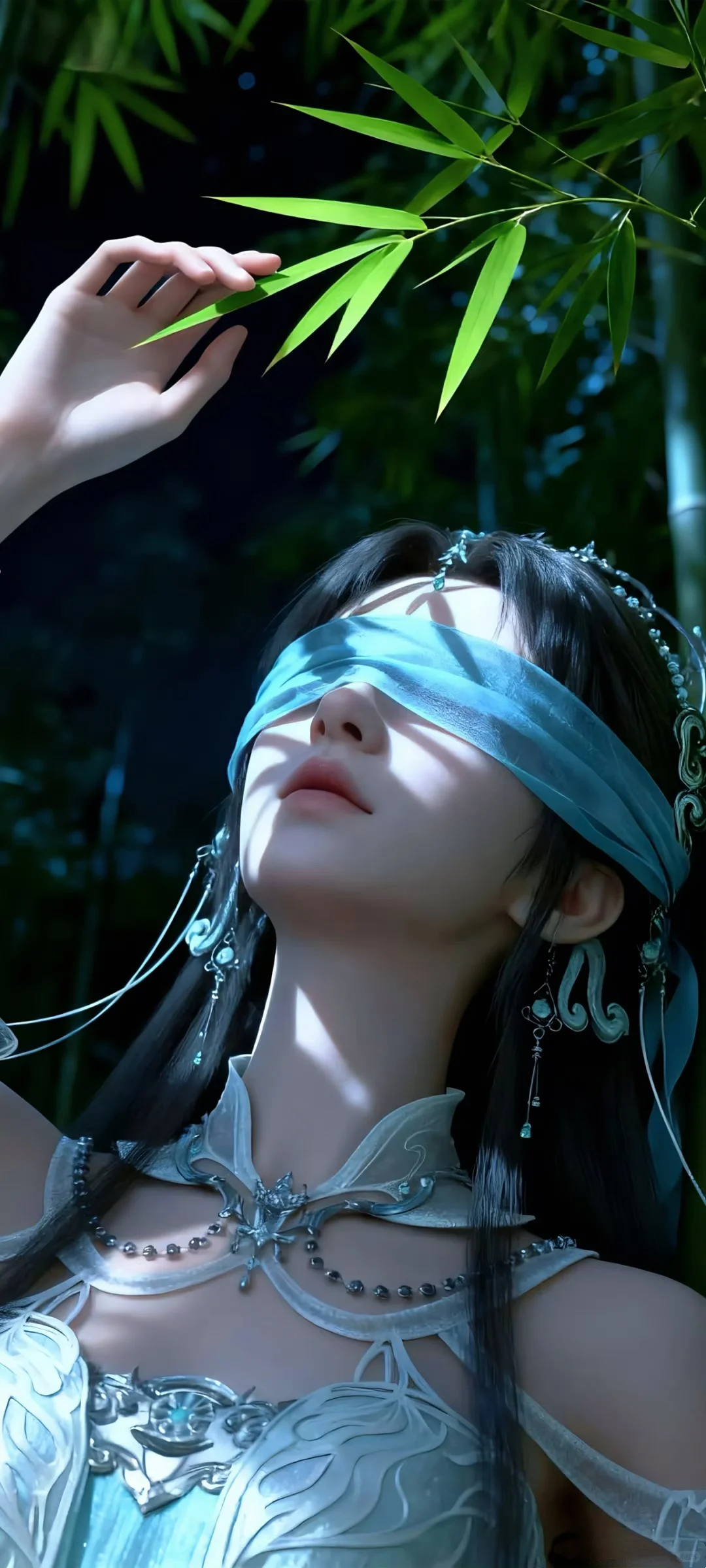 经典月婵美图—竹林里的仙女