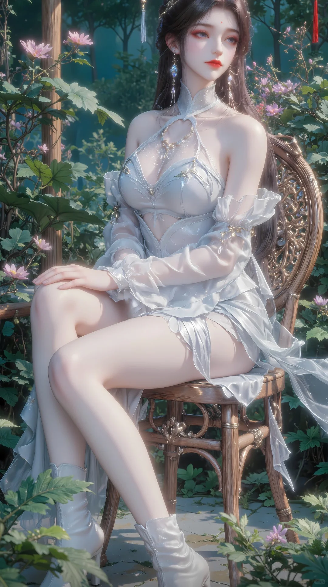 国漫女神，好身材大长腿高颜值头像对比。