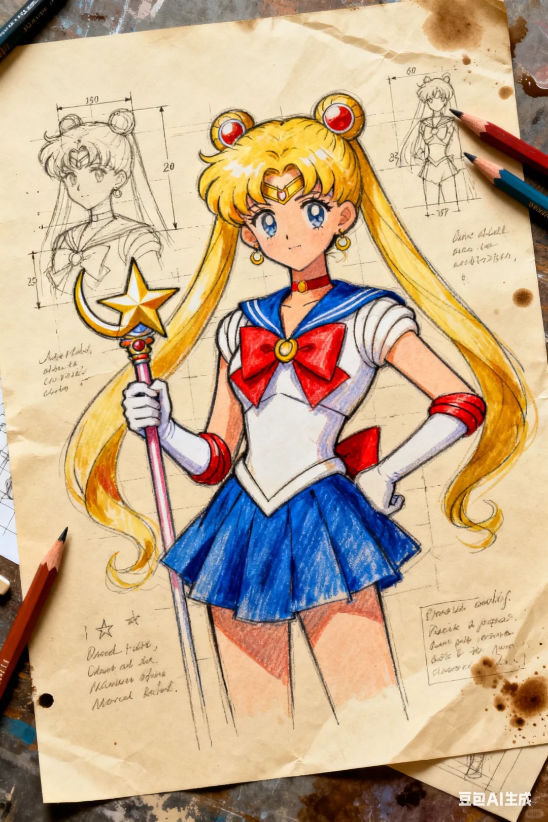 美少女战士原稿