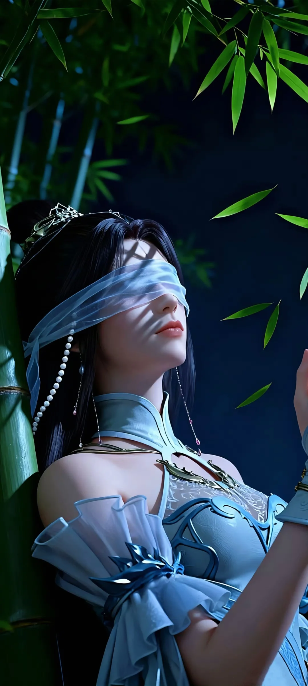 经典月婵美图—竹林里的仙女