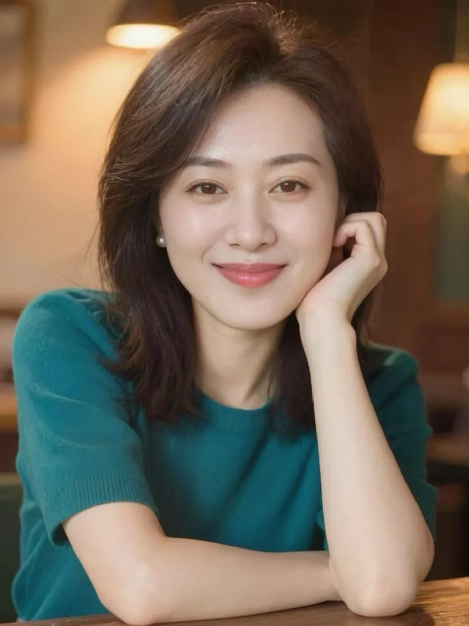 45岁，中年少女的松弛感，优雅知性