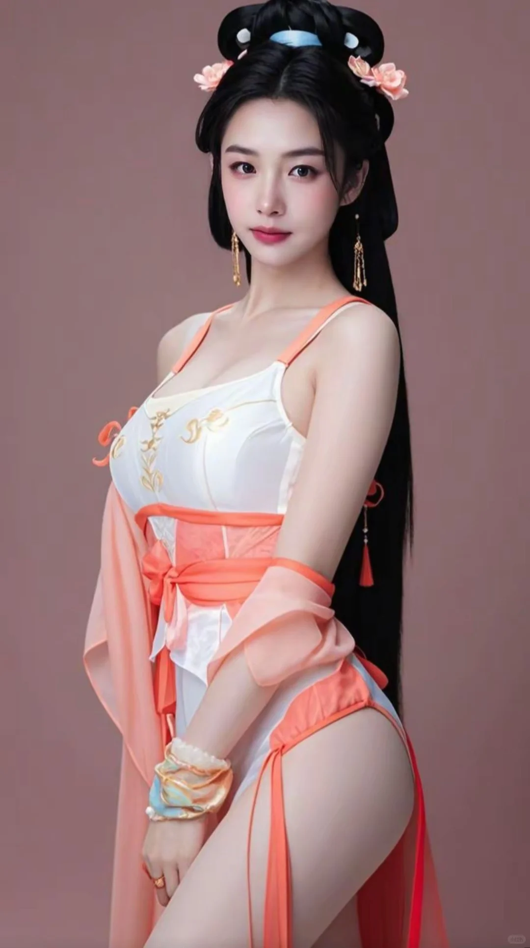 蓝紫渐变，氛围感拉满！🔥ai女神性感穿搭