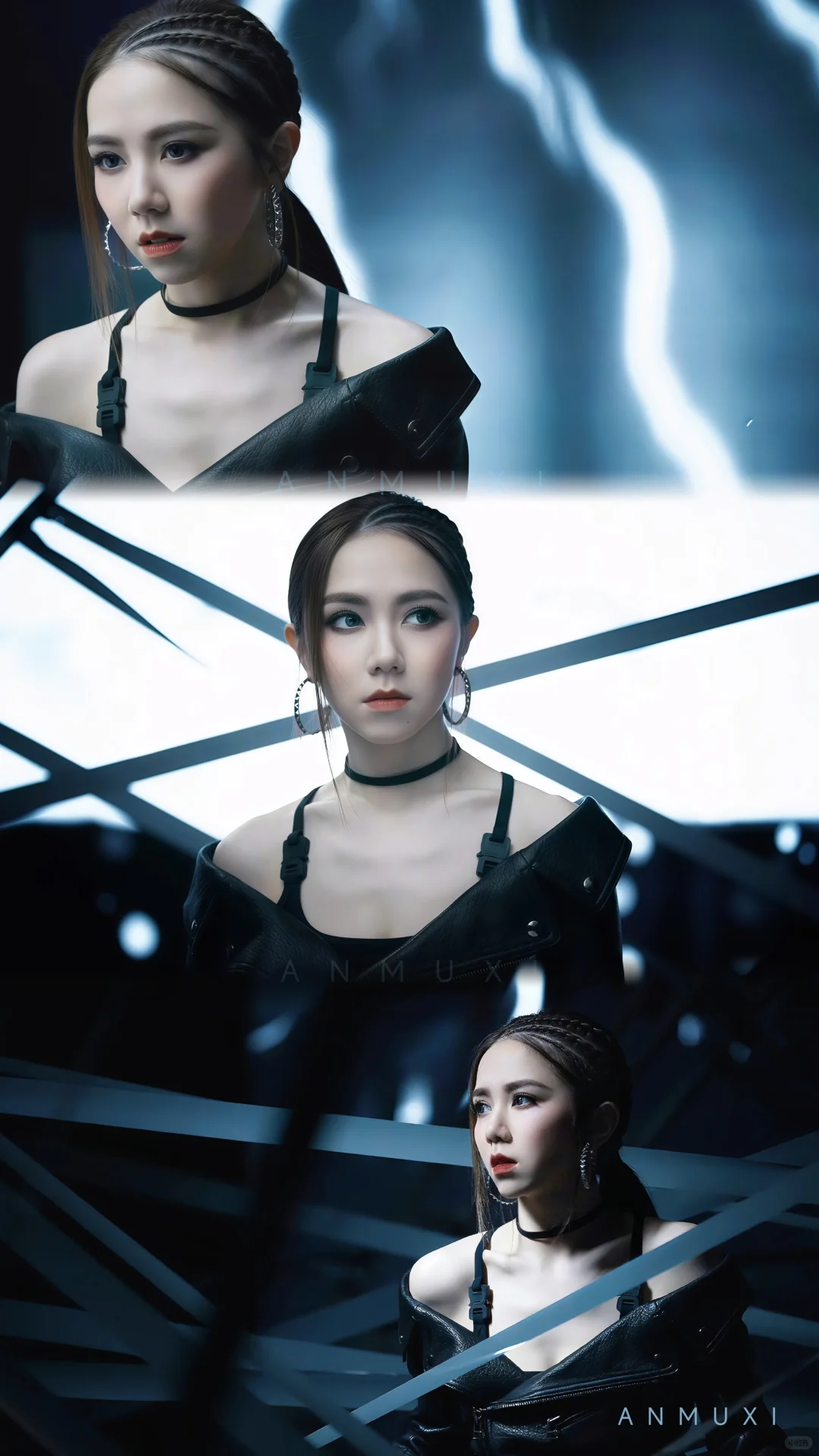 ♠️邓紫棋黑色系横屏壁纸×6