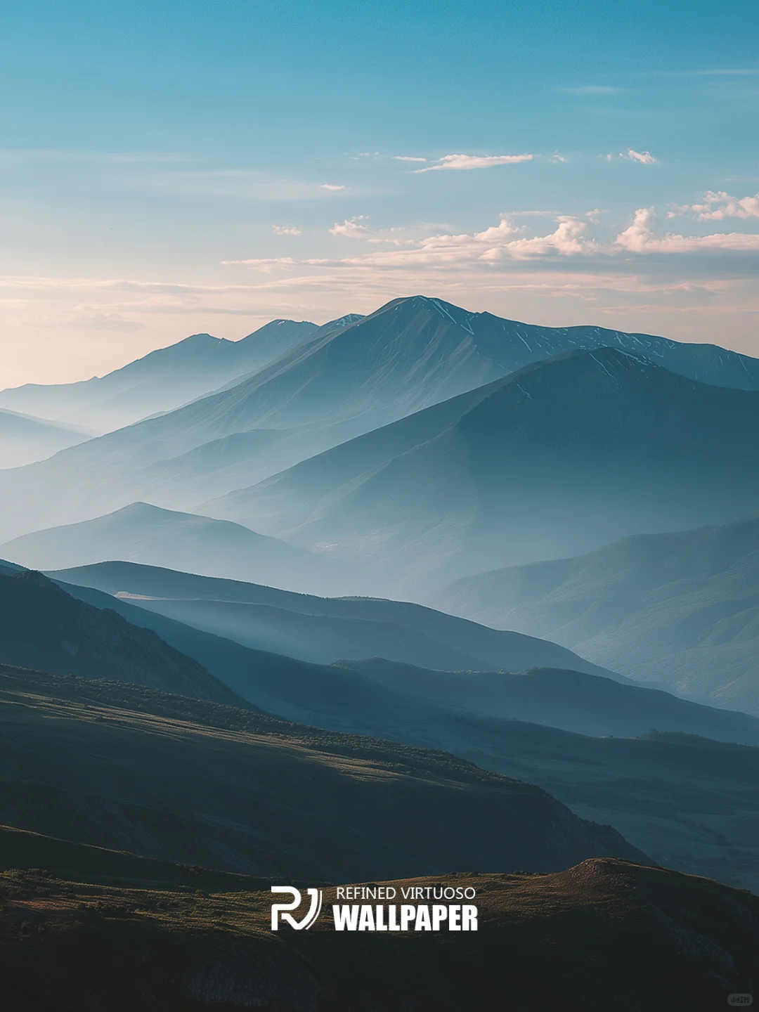 高清壁纸 | 蓝雾山岚，云隐层峦
