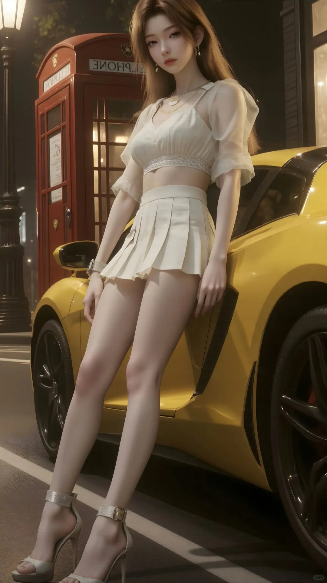 蓝紫渐变，氛围感拉满！🔥ai女神性感穿搭