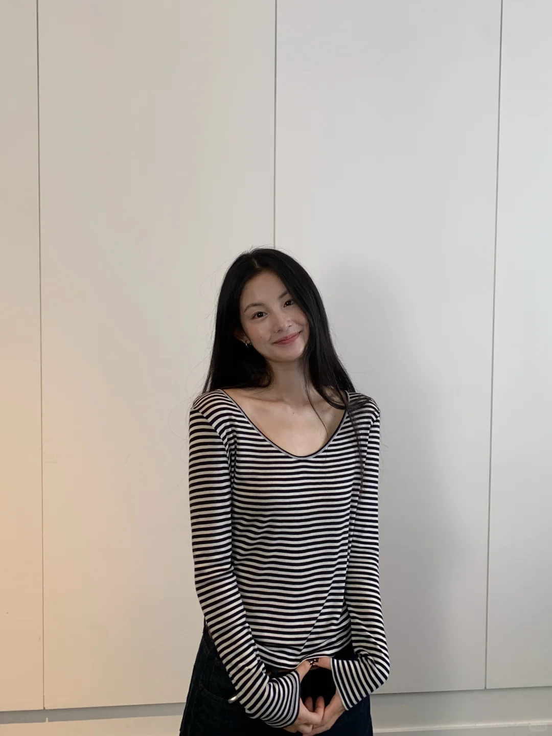 inspo | 纸片人条纹衫有点古早韩流即视感🦓