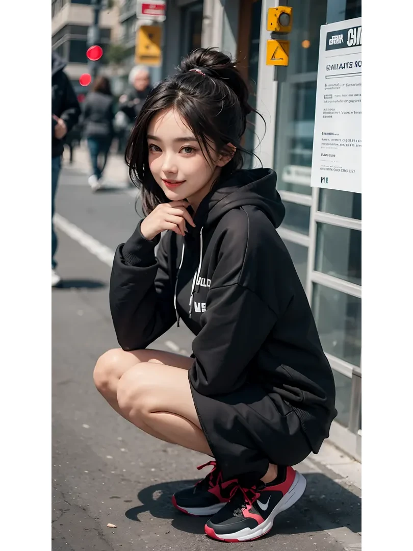 AI 穿搭 秋天 帽衫