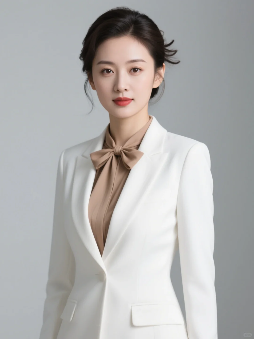 职业装西装形象照定制，极简高级感AI写真