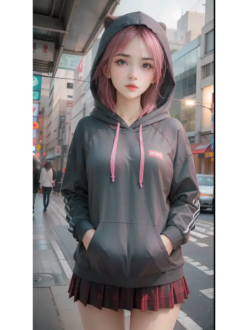 AI 穿搭 秋天 帽衫