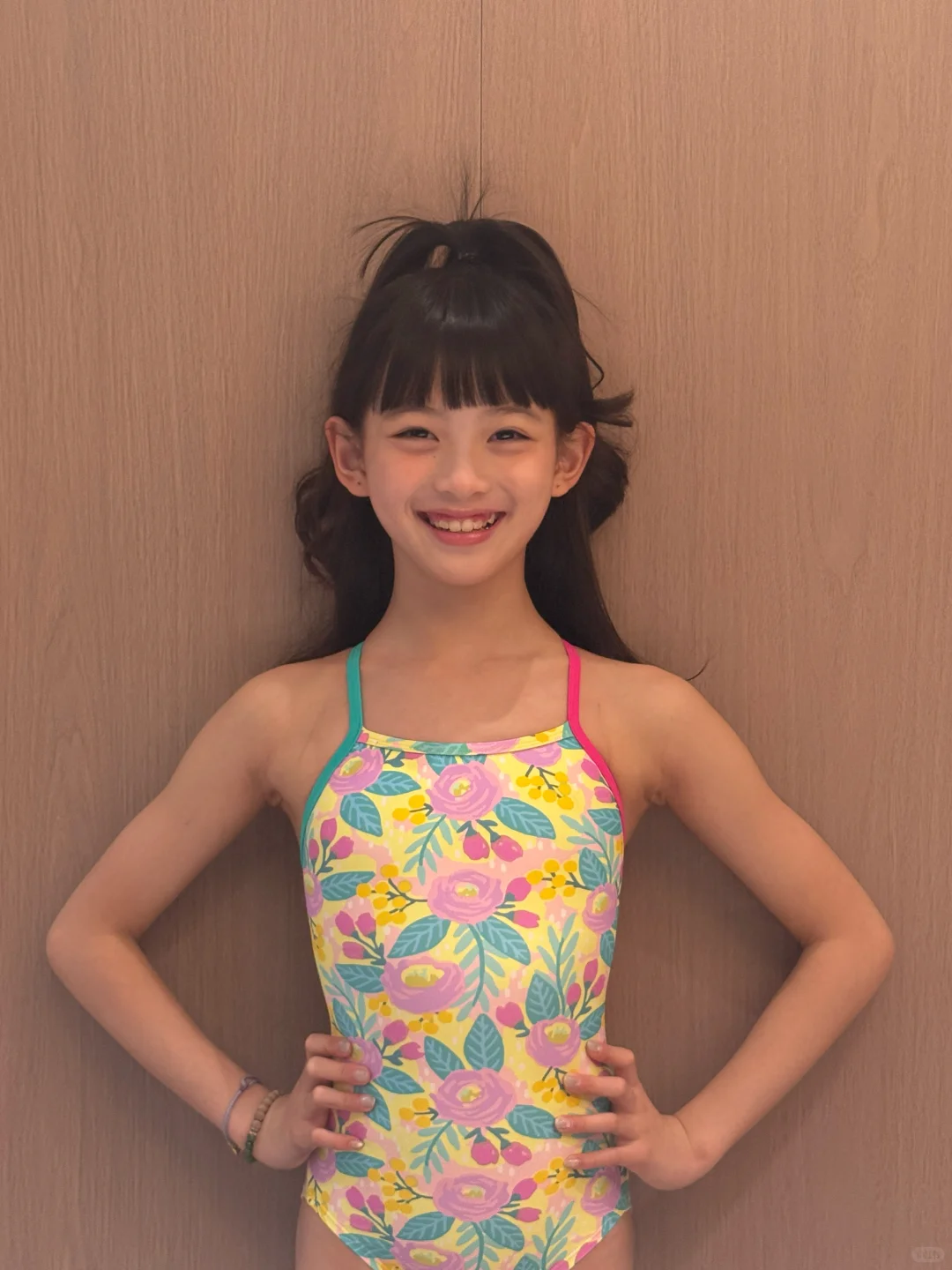 泳娃新泳衣的快乐～今天是花花女孩🏊‍♀️