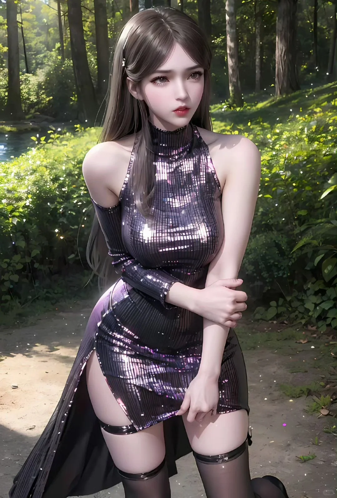 国漫女神，好身材大长腿高颜值头像对比。