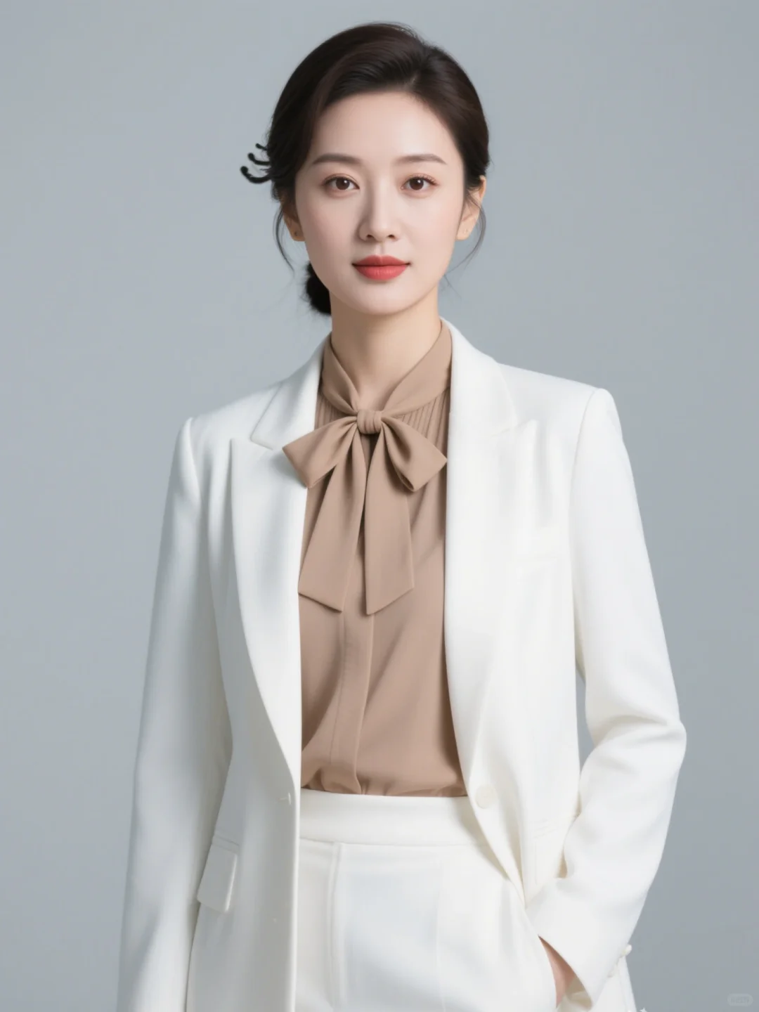 职业装西装形象照定制，极简高级感AI写真