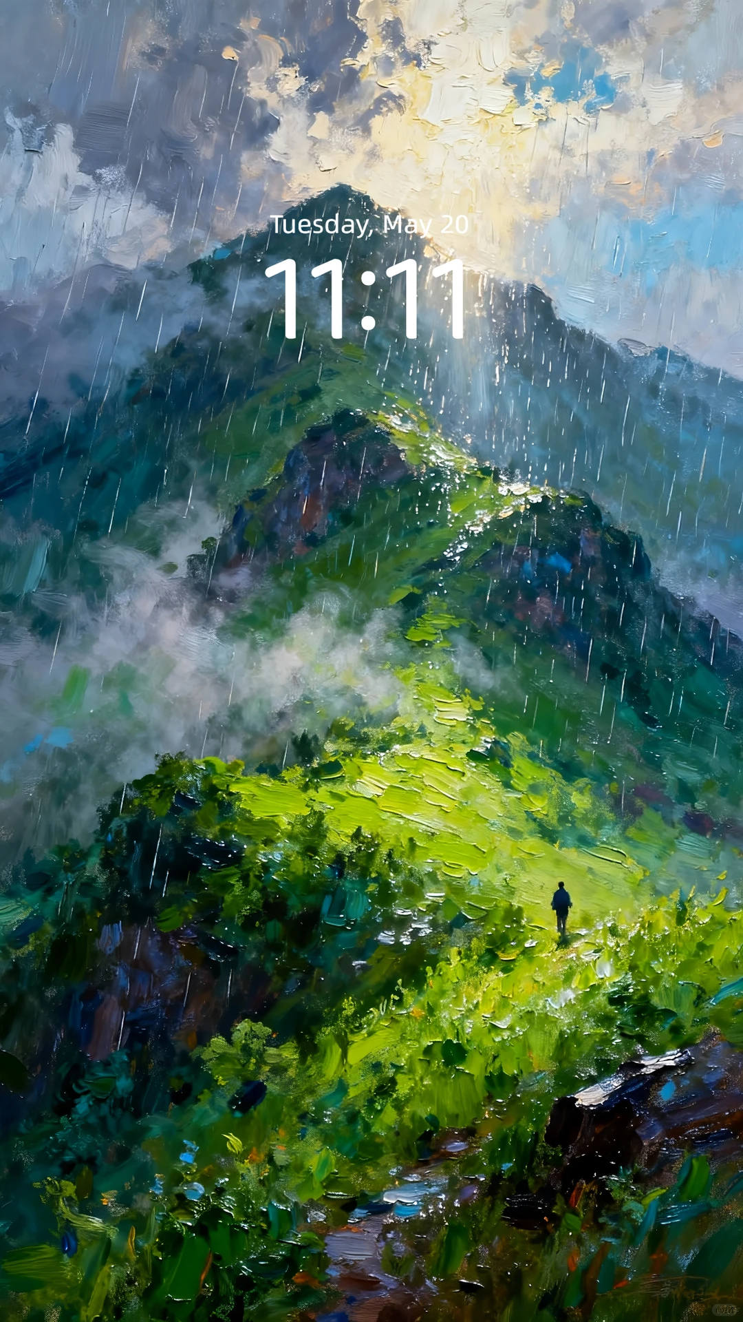 雨中山径的光｜高清壁纸｜101