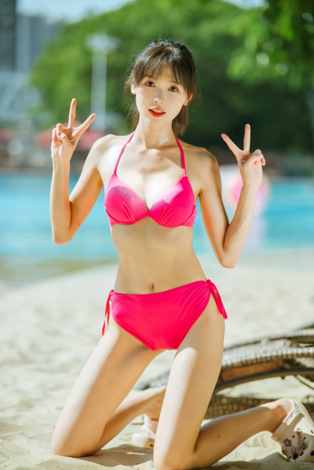 我的夏日库存｜日系元气泳池辣妹泳衣拍照