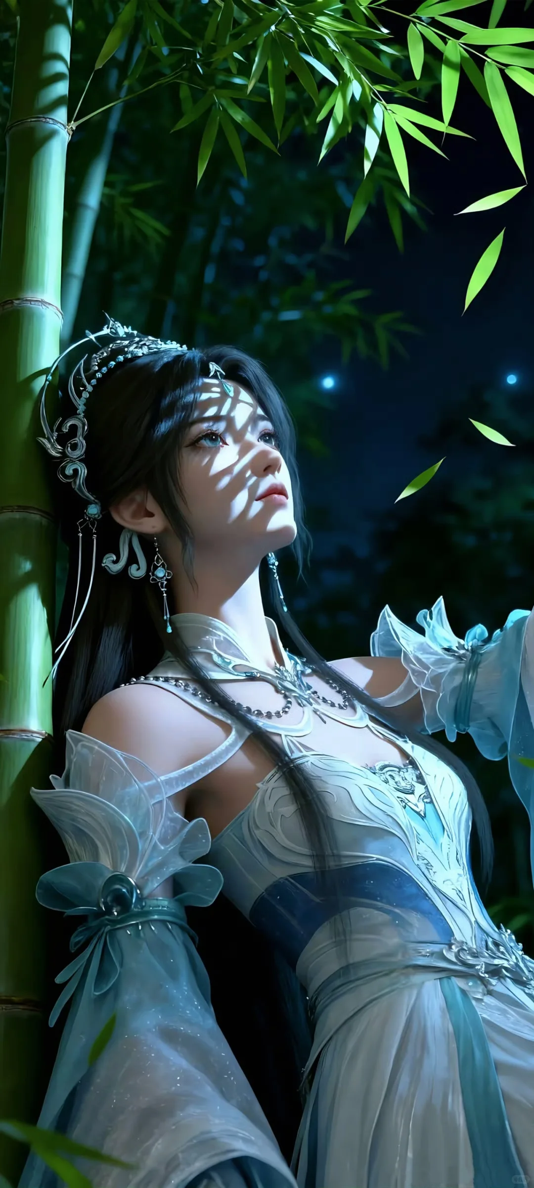 经典月婵美图—竹林里的仙女
