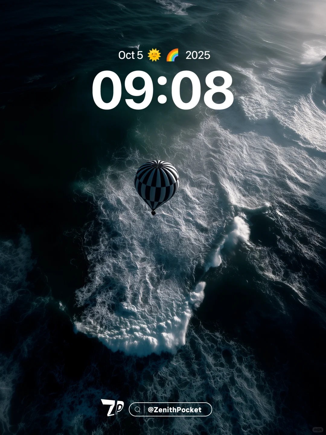 海蓝热气球｜高清壁纸｜218