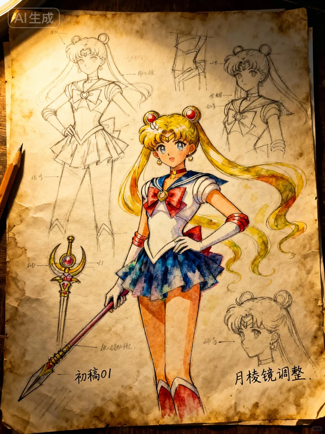 美少女战士原稿