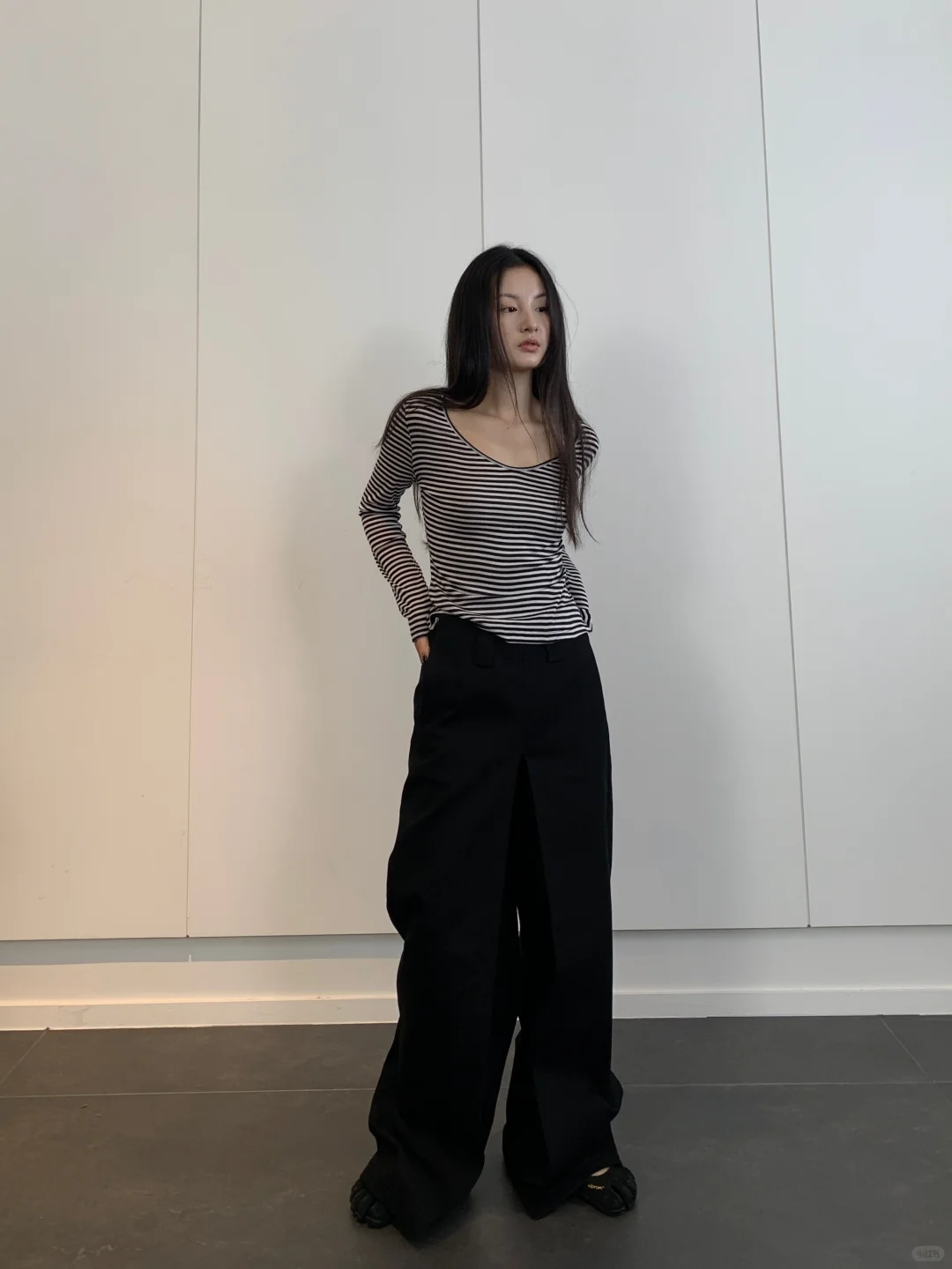 inspo | 纸片人条纹衫有点古早韩流即视感🦓