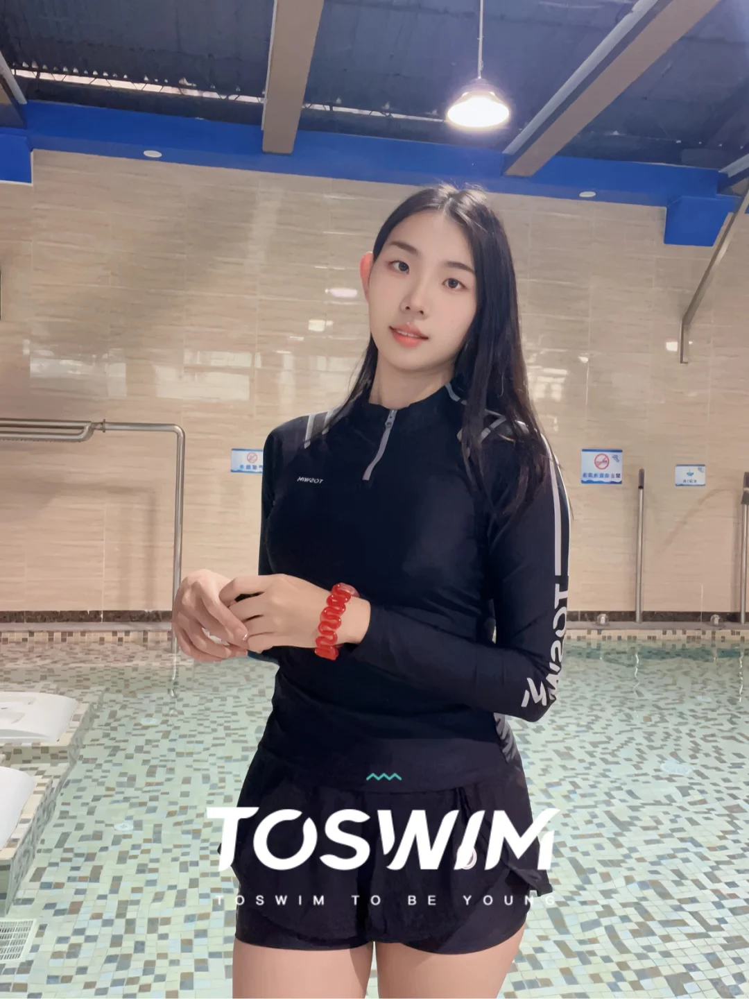 今天的超模腿是分体泳衣给的~