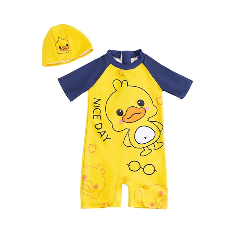 🌟2025新款黄鸭泳衣，宝宝防晒超贴心