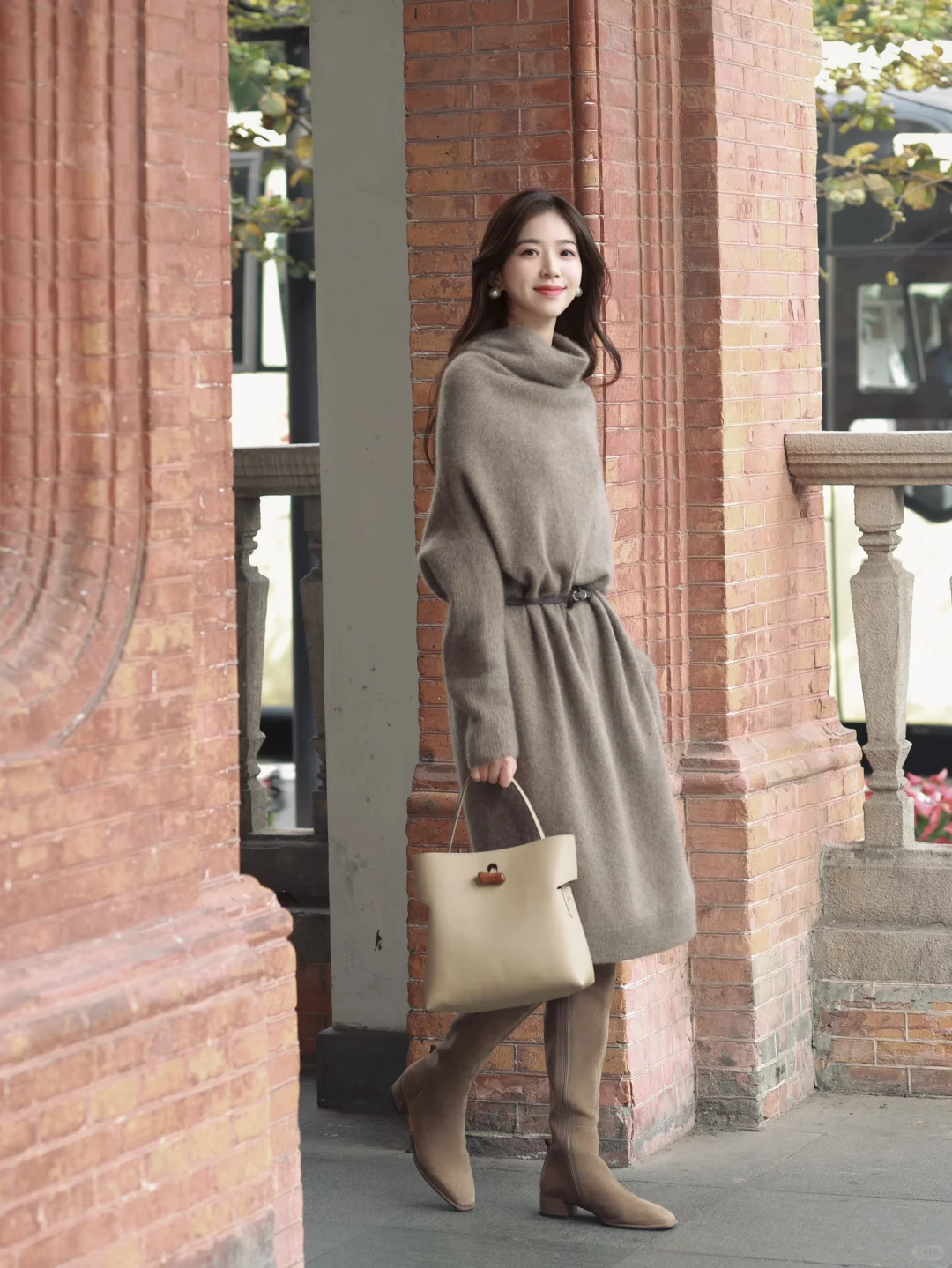 一件毛衣裙的柔暖