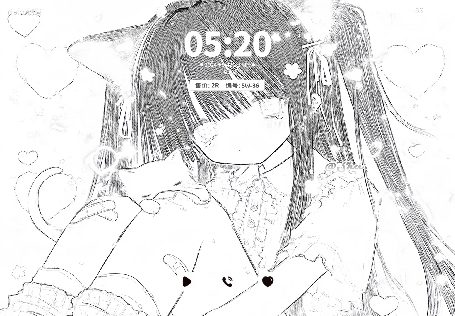 低饱和少女ipad平板壁纸特1R#11.28 21:00恢