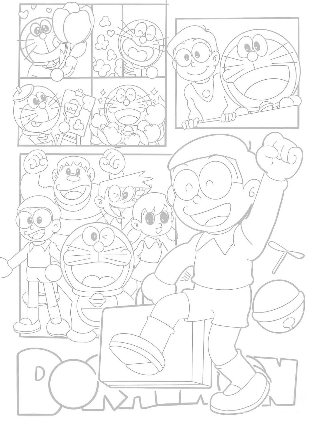 上班摸鱼线条画来咯！