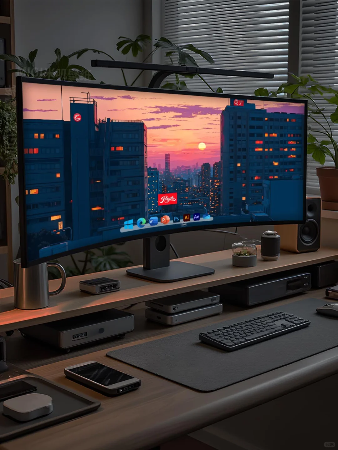 壁纸 | 楼宇间的落日余温 | 234