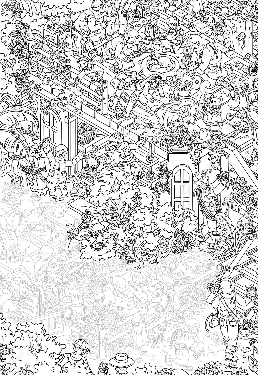 挑战地狱级线稿的一天