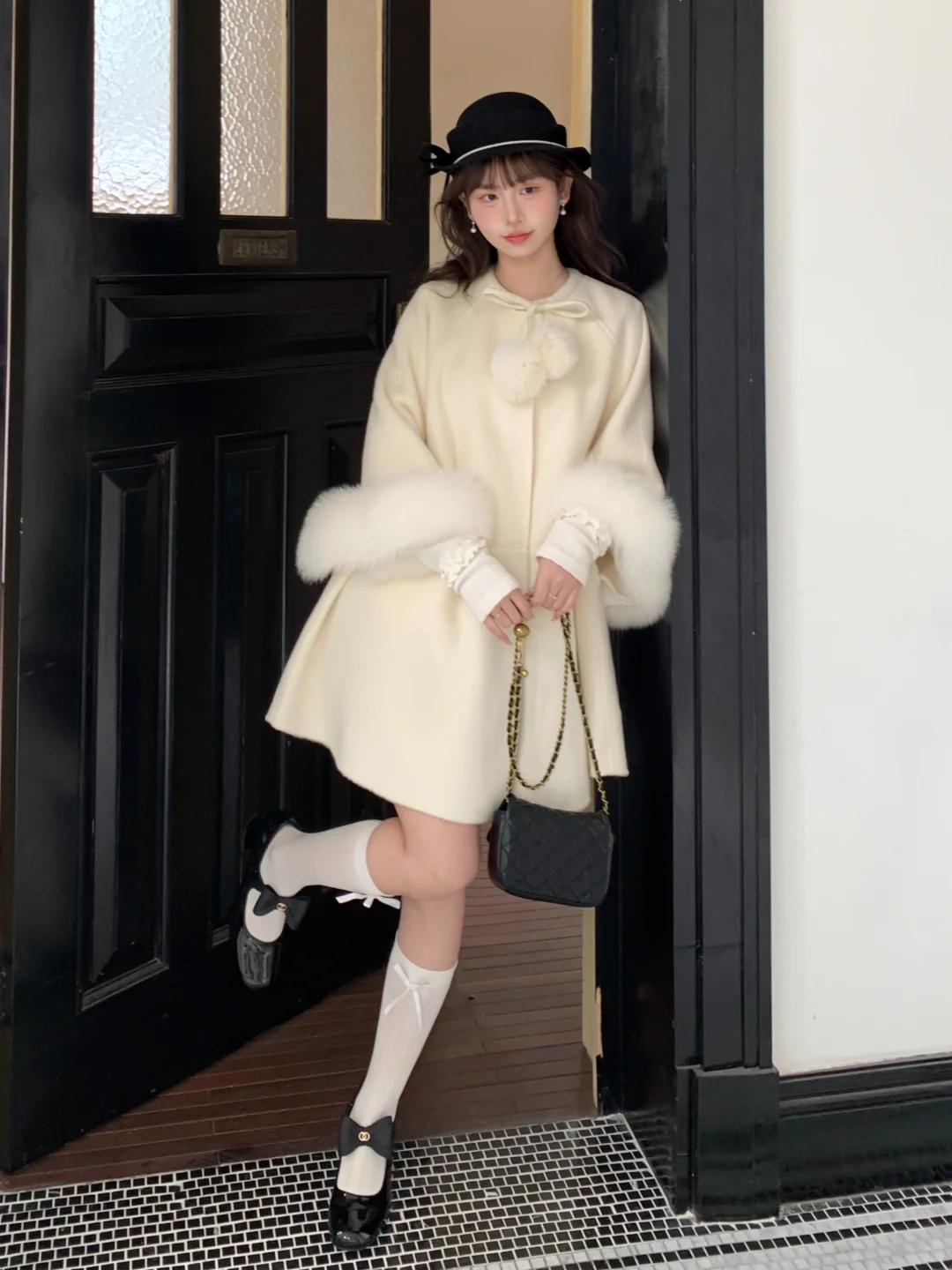 🎥好像从老电影走出来的千金风大衣！