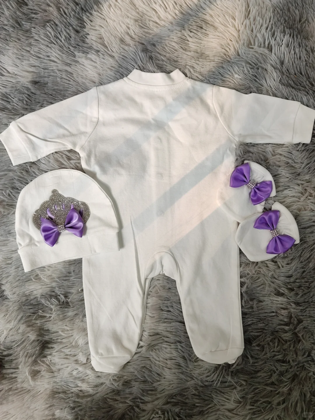 紫饰公主婴装｜甜妹精致新生套