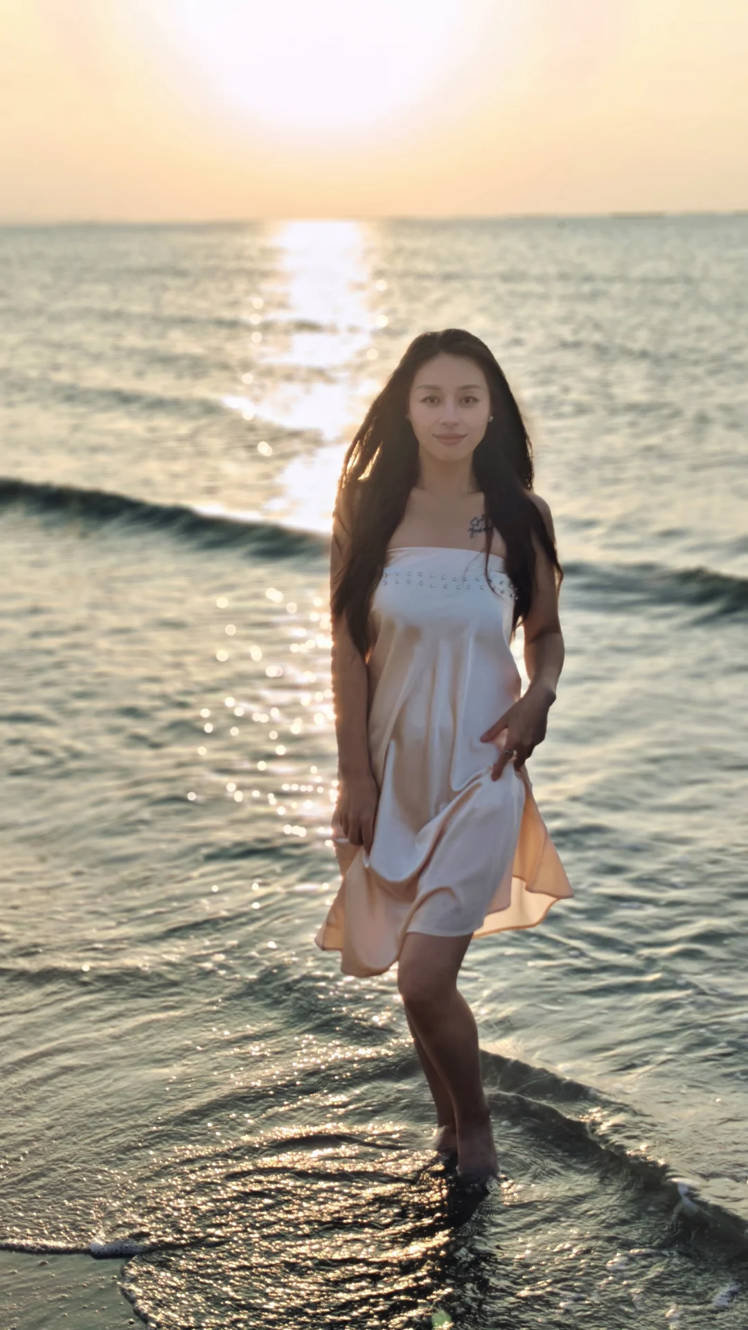 吹到她的风里，都带着春天的味道🌸