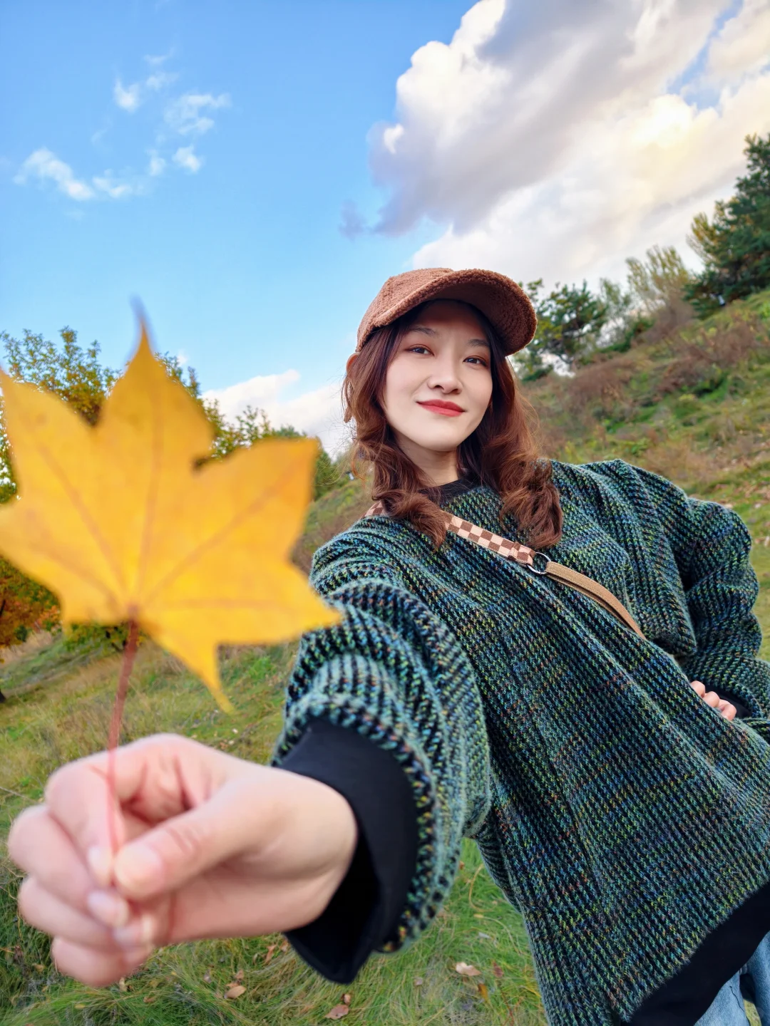 适合秋天的拍照姿势✌🏻手机就可以拍哦！