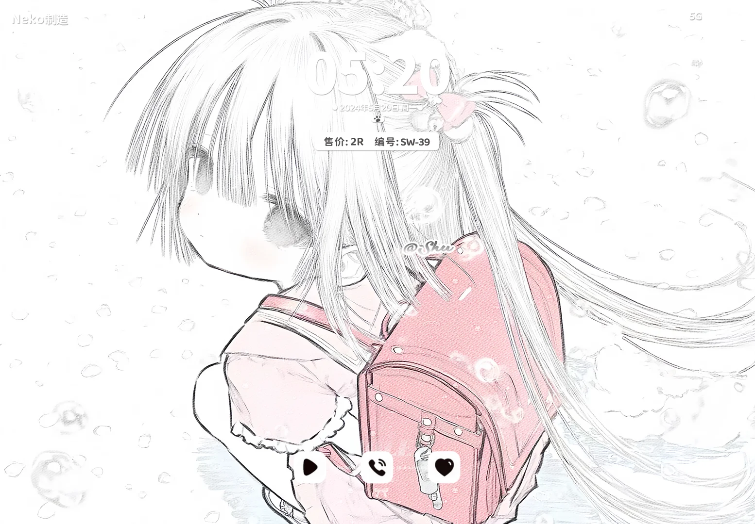 低饱和少女ipad平板壁纸特1R#11.28 21:00恢