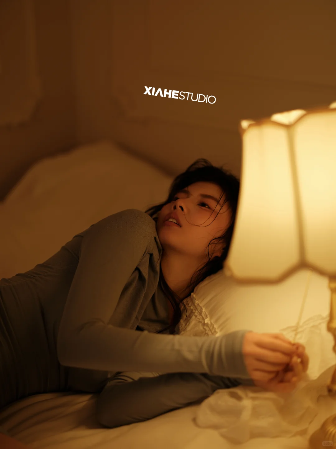 一个人一盏灯怎么拍