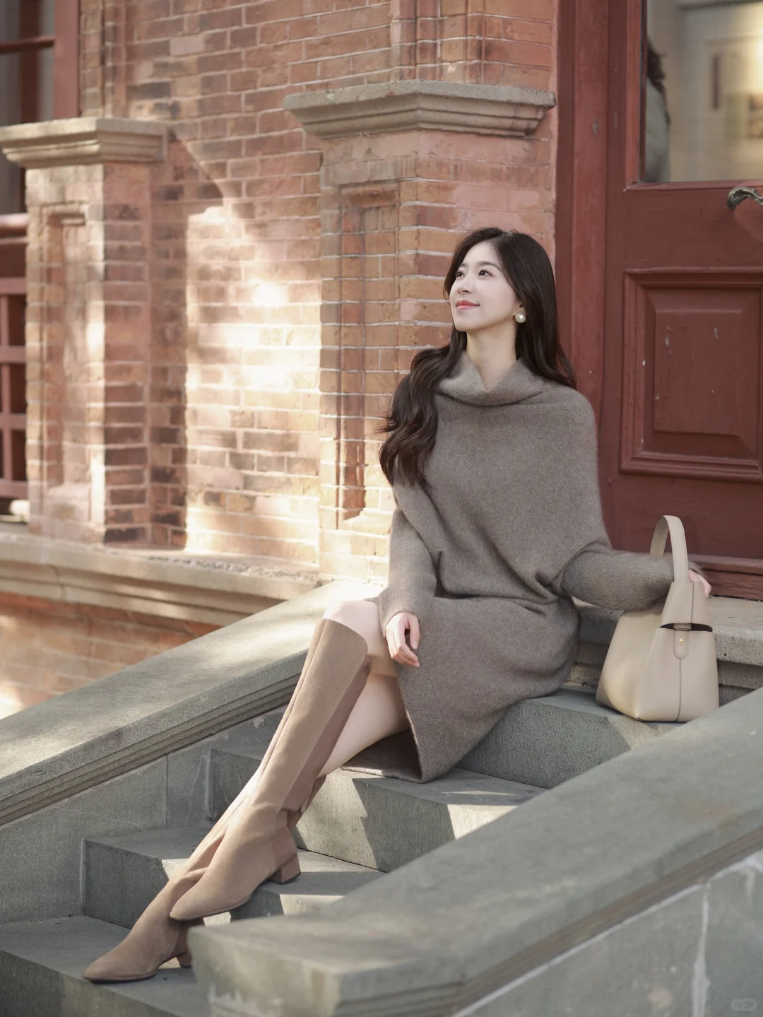 一件毛衣裙的柔暖