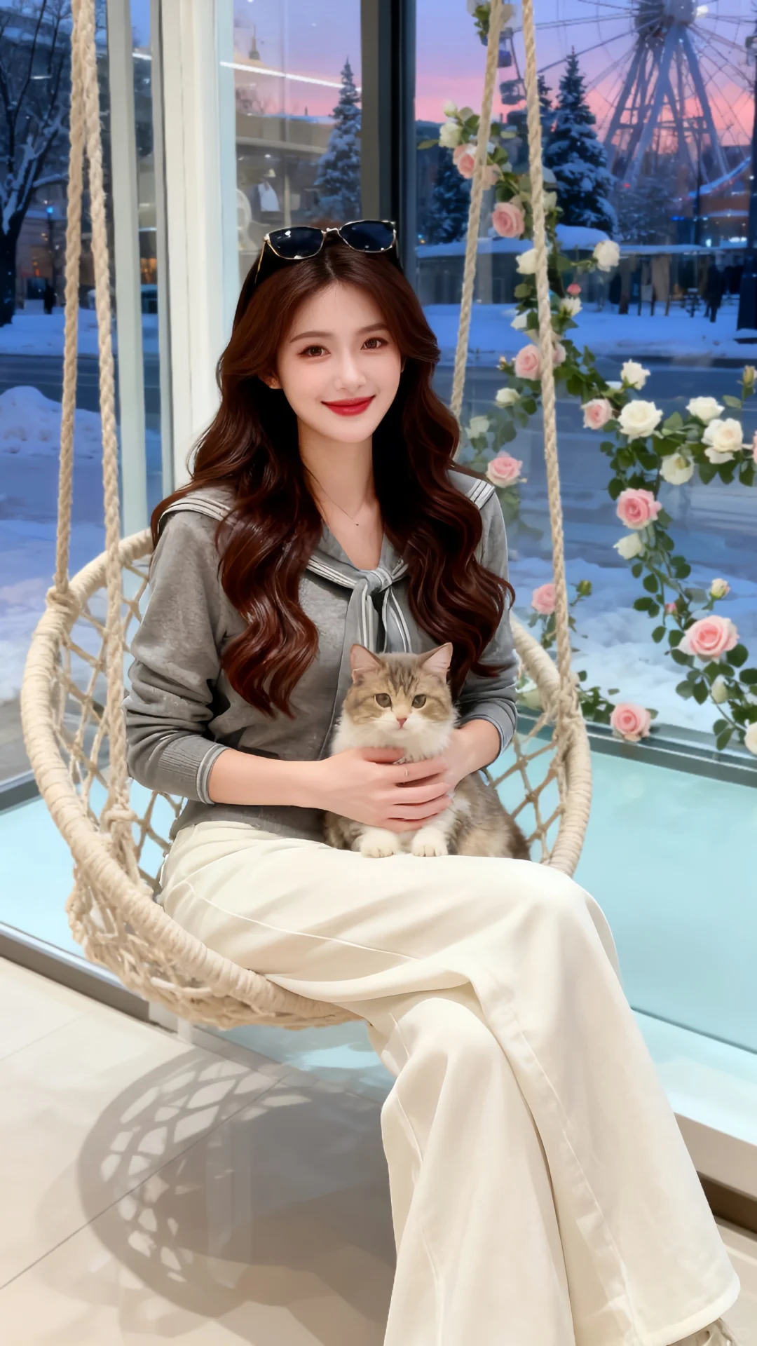 灰调海军领：秋日里的温柔