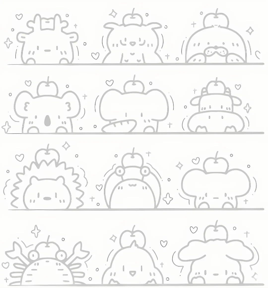 🎨 新手绘画福利！超实用线稿素材分享✨